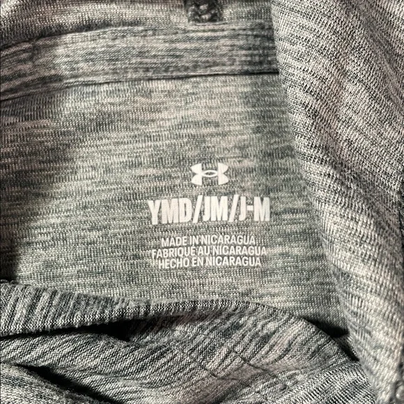 Under Armour Kids Blue/Gray Long Sleeve Dri Fit Hooded Tee Size YM (10/12) EUC - Picture 4 of 4